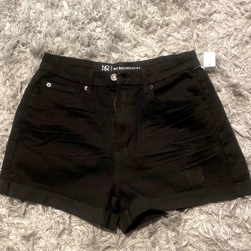 Black Jean Shorts